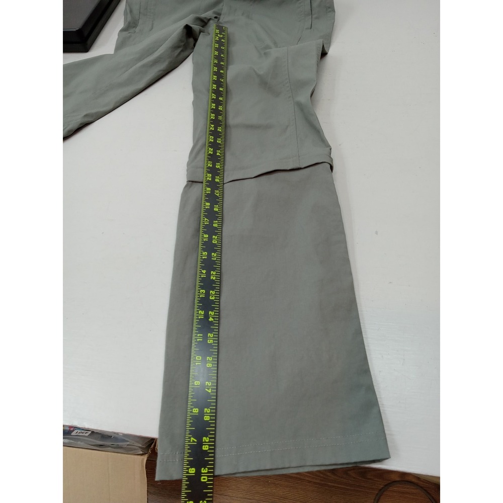 REI Sahara Convertible Hiking Pants Women's 10 Green Zip Off Outdoor Trail Gorp - Picture 10 of 11